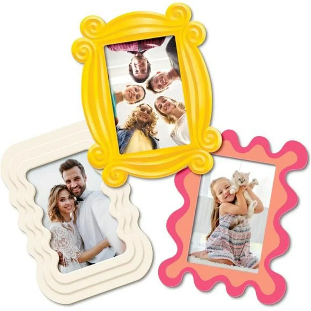 Magnetic photo frames 4x6 set of 3 fridge picture frame magnets for refrigerator